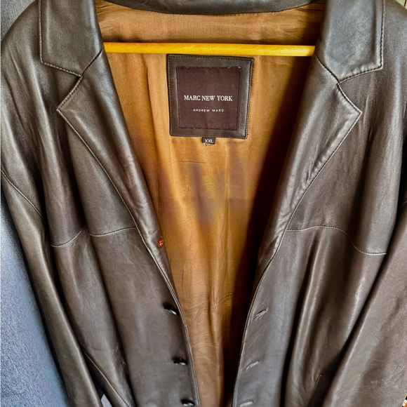 *** Designer 100% Leather Jacket - Andrew Marc NYC (XL) *** - Picture 4 of 6